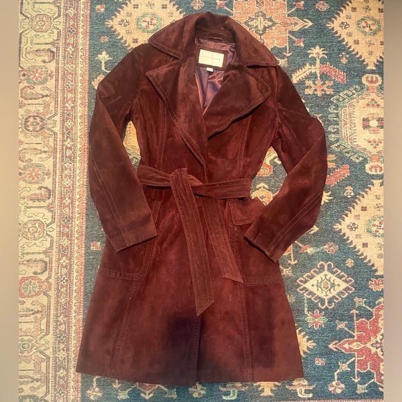 Banana Republic Brown Suede Women's Coat - Picture 1 of 8